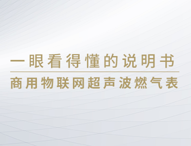 一眼看得懂系列 | 商用物聯(lián)網(wǎng)超聲波燃?xì)獗懋a(chǎn)品說(shuō)明書(shū)